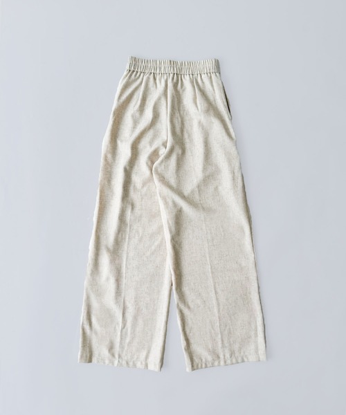 on:nue（オンニュ）の「【on:nue】[4色展開/3サイズ展開] センタープレスタックストレートスラックス（スラックス・レディース・グレー/ブラック/カーキ/オートミール・LARGE/MEDIUM/SMALL）」の19枚目の写真