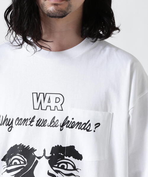 CITY COUNTRY CITY(シティーカントリーシティー)の「CITY COUNTRY CITY /シティーカントリーシティー /WHY CAN‘T WE BE FRIENDS? 002(Tシャツ/カットソー・メンズ・ブラック/ホワイト・M/L/XL)」の16枚目の写真
