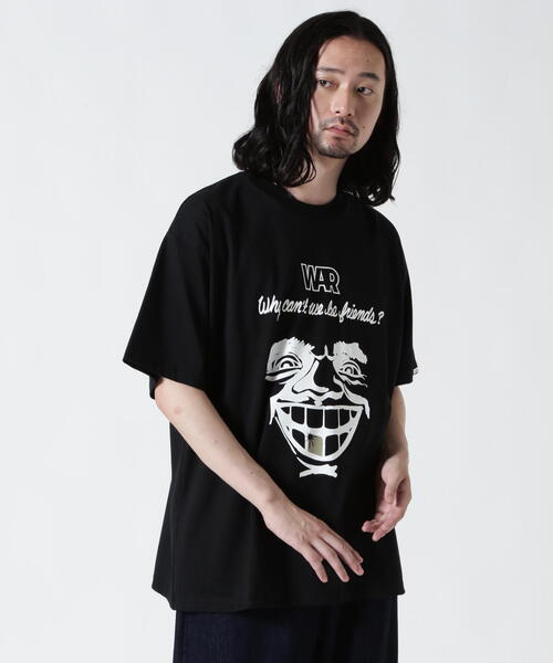 CITY COUNTRY CITY(シティーカントリーシティー)の「CITY COUNTRY CITY /シティーカントリーシティー /WHY CAN‘T WE BE FRIENDS? 002(Tシャツ/カットソー・メンズ・ブラック/ホワイト・M/L/XL)」の2枚目の写真