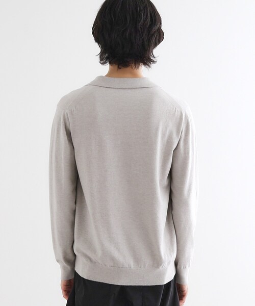 tk.TAKEO KIKUCHI（ティーケータケオキクチ）の「ハイゲージスキッパーコンパクトポロニット（ニット/セーター・メンズ・ワインレッド/ライトグレー/ブラック・03/02/01）」の20枚目の写真