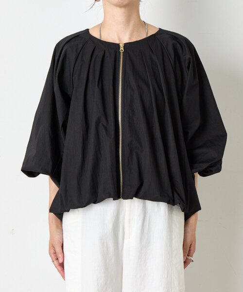 Jena espace merveilleux（ジェナ　エスパスメルヴェイユ）の「タックバルーンジャケット（ベスト・レディース・ベージュ/ブラック・FREE）」の15枚目の写真