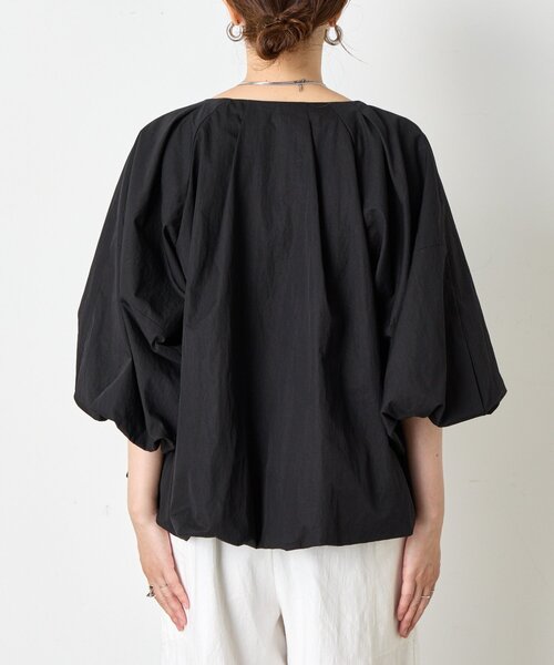 Jena espace merveilleux（ジェナ　エスパスメルヴェイユ）の「タックバルーンジャケット（ベスト・レディース・ベージュ/ブラック・FREE）」の17枚目の写真