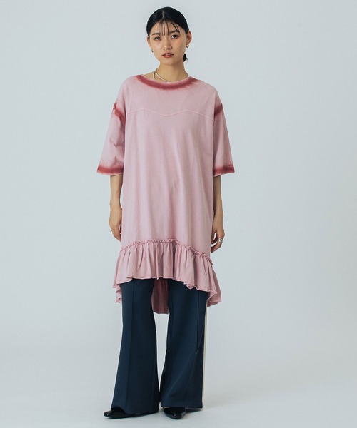 セール】FRILL TEE DRESS（ワンピース）｜ROSE BUD（ローズ