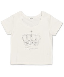 SPINNS(スピンズ)の「半袖Tシャツ/クラウン/ラインストーン(Tシャツ/カットソー・レディース)」