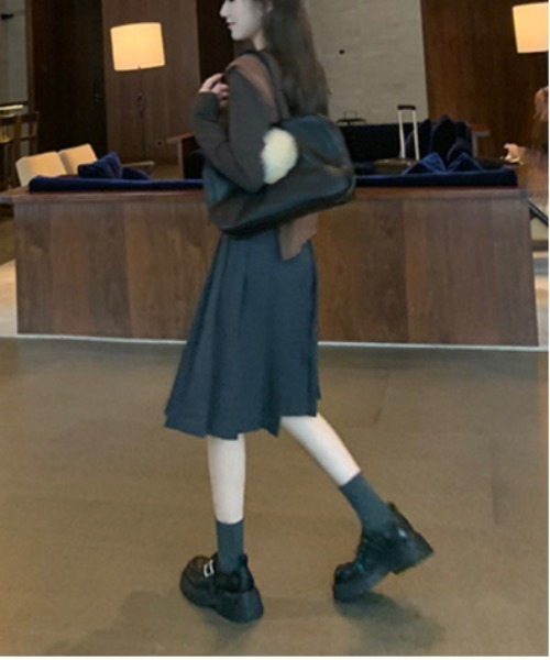 NiiNa(ニーナ)の「【 NiiNa / ニーナ 】本革厚底ワンストラップレザーシューズ(その他シューズ・レディース・ブラック/ブラウン・37/36/38/35)」の10枚目の写真