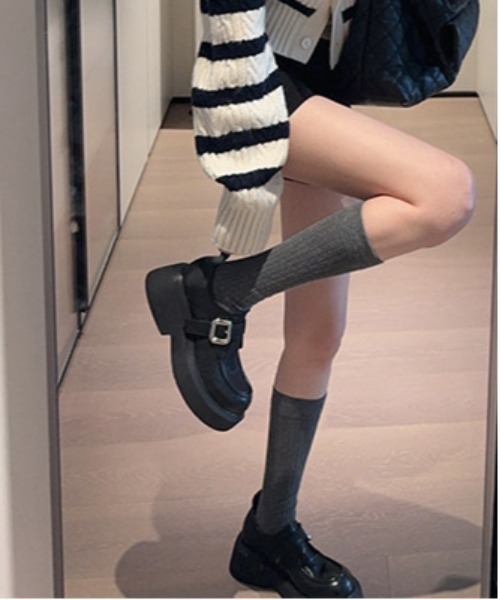 NiiNa(ニーナ)の「【 NiiNa / ニーナ 】本革厚底ワンストラップレザーシューズ(その他シューズ・レディース・ブラック/ブラウン・37/36/38/35)」の18枚目の写真