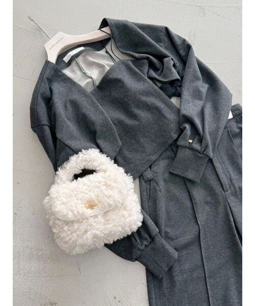 MERCURYDUO(マーキュリーデュオ)の「プードルファーバッグ(ハンドバッグ・レディース・オフホワイト/ピンク・FREE)」の12枚目の写真