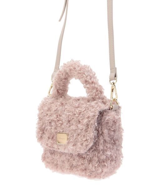 MERCURYDUO(マーキュリーデュオ)の「プードルファーバッグ(ハンドバッグ・レディース・オフホワイト/ピンク・FREE)」の11枚目の写真