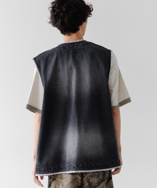 PBLIM（ページボーイリム）の「《UNISEX》アソートフリンジベスト（その他アウター・レディース・ブラック/カーキ/レオパード・FREE）」の9枚目の写真