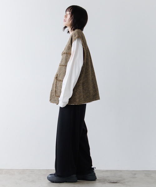 PBLIM（ページボーイリム）の「《UNISEX》アソートフリンジベスト（その他アウター・レディース・ブラック/カーキ/レオパード・FREE）」の17枚目の写真