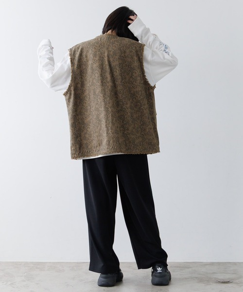 PBLIM（ページボーイリム）の「《UNISEX》アソートフリンジベスト（その他アウター・レディース・ブラック/カーキ/レオパード・FREE）」の18枚目の写真