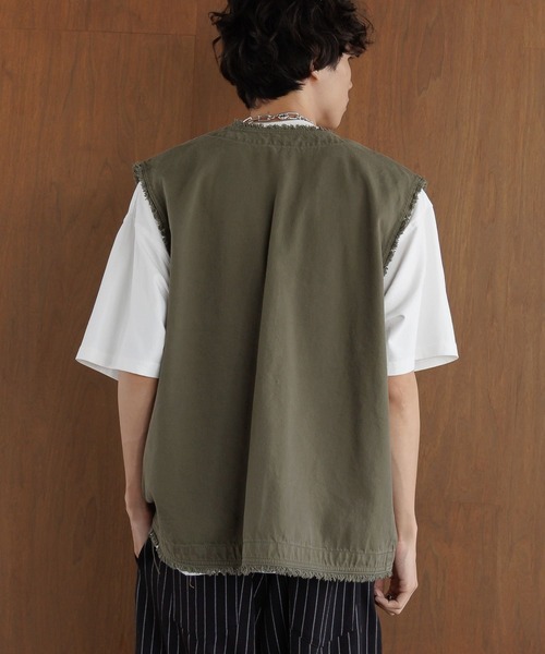 PBLIM（ページボーイリム）の「《UNISEX》アソートフリンジベスト（その他アウター・レディース・ブラック/カーキ/レオパード・FREE）」の20枚目の写真