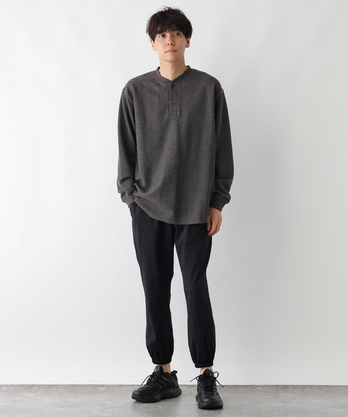 FOUND GOOD（ファウンドグッド）の「ワッフルヘンリーネックT（Tシャツ/カットソー・メンズ・ホワイト系1/グレー系5/ブラック・XL/L/M）」の12枚目の写真