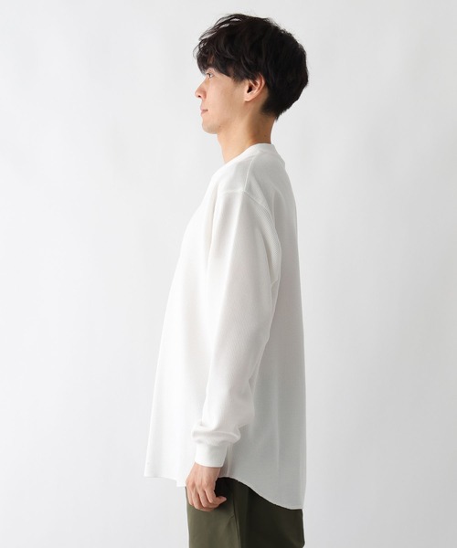 FOUND GOOD（ファウンドグッド）の「ワッフルヘンリーネックT（Tシャツ/カットソー・メンズ・ホワイト系1/グレー系5/ブラック・XL/L/M）」の17枚目の写真