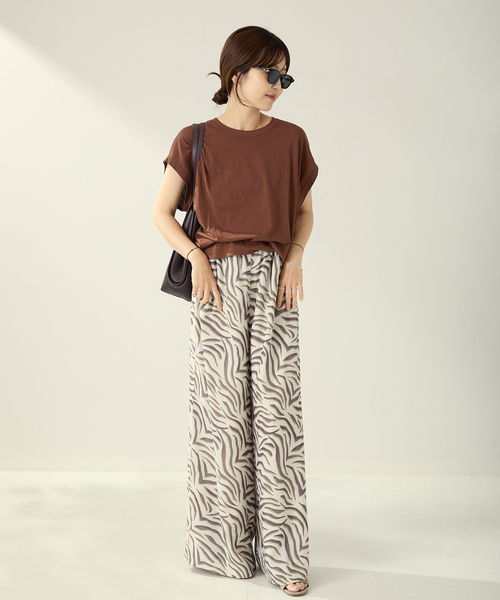 プラージュ plage ALBINIハイゲージTシャツカットソーグレー色 プラージュ plage ALBINIハイゲージTシャツカットソーグレー色