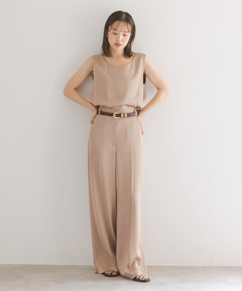 MAISON BOINET（メゾンボワネ）の「MAISON BOINET/メゾンボネット ゴールドバックルベルト（ベルト・レディース・ブラウン・80）」の3枚目の写真