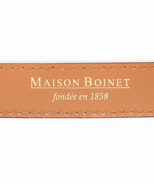 MAISON BOINET（メゾンボワネ）の「MAISON BOINET/メゾンボネット ゴールドバックルベルト（ベルト・レディース・ブラウン・80）」の7枚目の写真