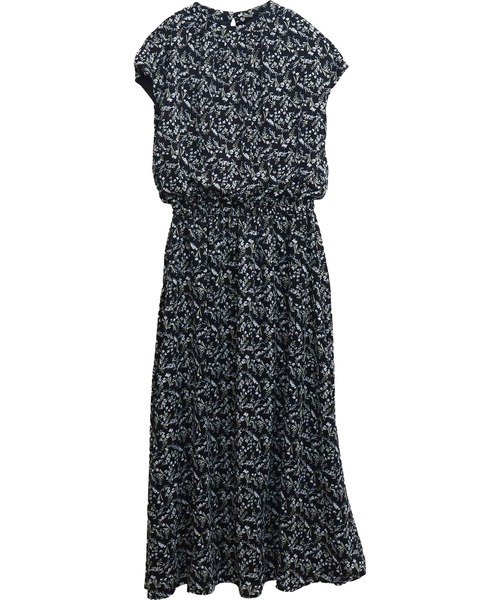 libelle more(リベル モア)の「花柄フレンチスリーブワンピース(ワンピース・レディース・アイボリー/ブラウン/ブラック/ブルー・M)」の15枚目の写真