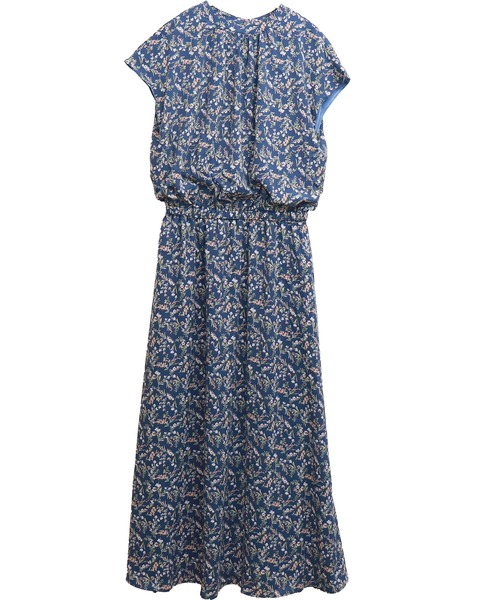 libelle more(リベル モア)の「花柄フレンチスリーブワンピース(ワンピース・レディース・アイボリー/ブラウン/ブラック/ブルー・M)」の13枚目の写真