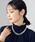 COMME CA ISM�i�R���T�C�Y���j�́u�y�{�镑���񒅗p�z3WAY �v���X�`�b�N�p�[�����`�F�[���l�b�N���X�i�l�b�N���X�j�v�b�V���o�[