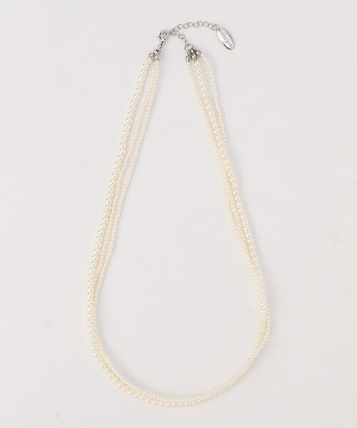 COMME CA ISM(コムサイズム)の「【宮城舞さん着用】3WAY プラスチックパール&チェーンネックレス(ネックレス・レディース・シルバー・FREE)」の8枚目の写真