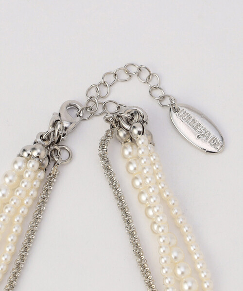 COMME CA ISM(コムサイズム)の「【宮城舞さん着用】3WAY プラスチックパール&チェーンネックレス(ネックレス・レディース・シルバー・FREE)」の10枚目の写真