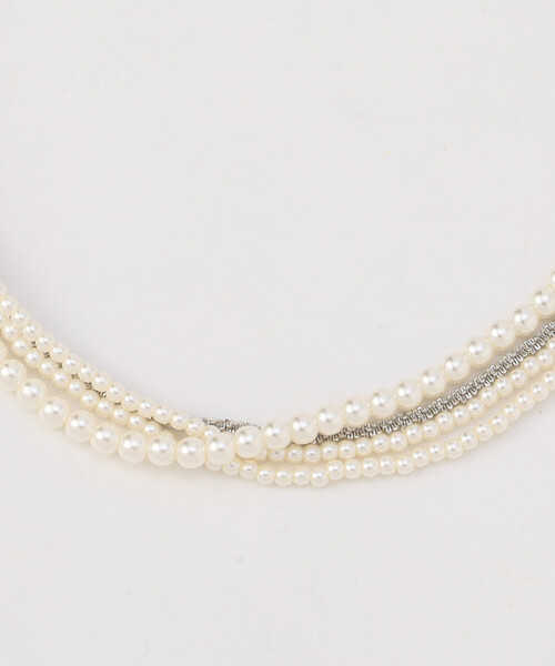 COMME CA ISM(コムサイズム)の「【宮城舞さん着用】3WAY プラスチックパール&チェーンネックレス(ネックレス・レディース・シルバー・FREE)」の11枚目の写真