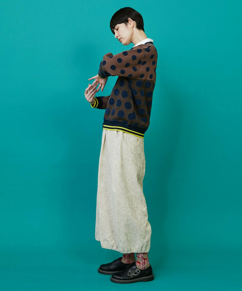 FRAPBOIS（フラボア）の「ドッツーニット カーディガン（ニット/セーター・レディース・ブラック系その他/ブラウン系その他・1/2）」の9枚目の写真