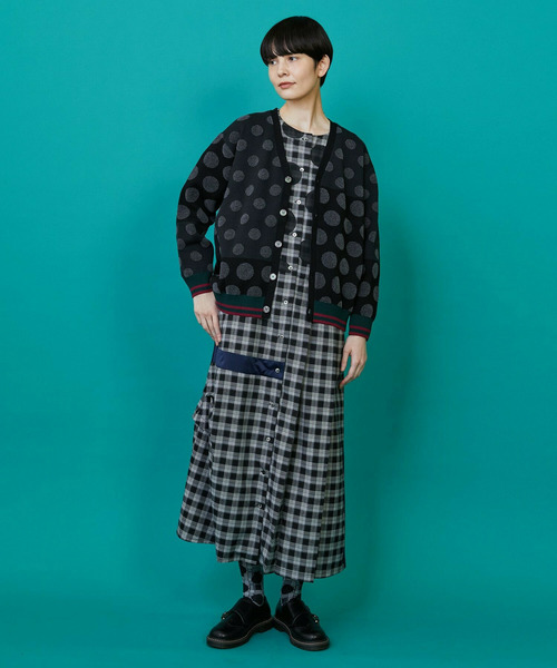 FRAPBOIS（フラボア）の「ドッツーニット カーディガン（ニット/セーター・レディース・ブラック系その他/ブラウン系その他・1/2）」の14枚目の写真