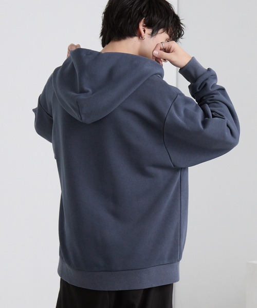 PENNEYS（ぺニーズ）の「PENNEYS/ペニーズ 別注 THE FOX ロゴ ワンポイント刺繍 ヴィンテージライク ヘビーウェイト ジップパーカー【セットアップ対応】（パーカー・メンズ・ブラウン/ブラック/グレー/カーキ/ネイビー・S/L/M）」の20枚目の写真