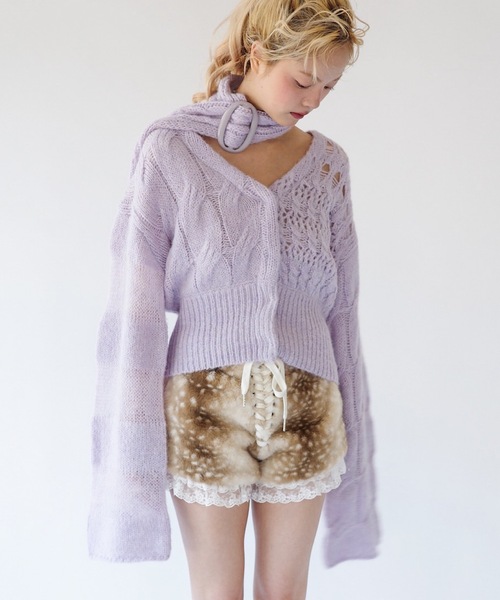 セール】PUZZLE CARDI × BUCKLE COMBO / パズルカーディガン