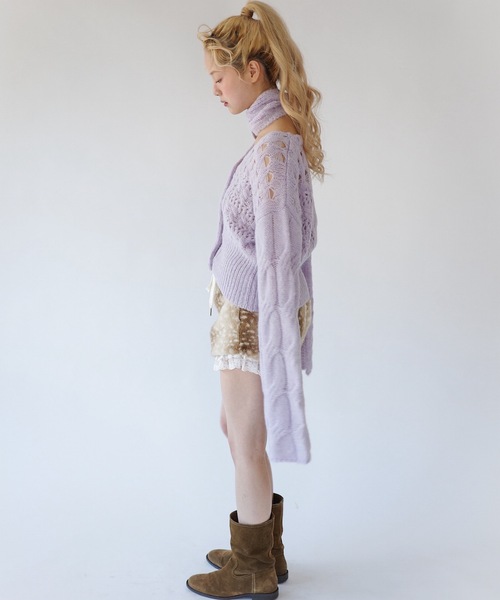 PUZZLE CARDI × BUCKLE COMBO / パズルカーディガン × バックル