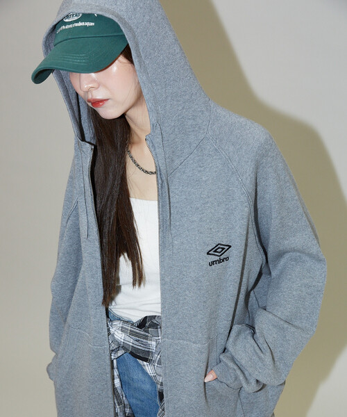 セール】KNIT FULL-ZIP HOODIE/ニットフルジップフーディー/UMBRO別注