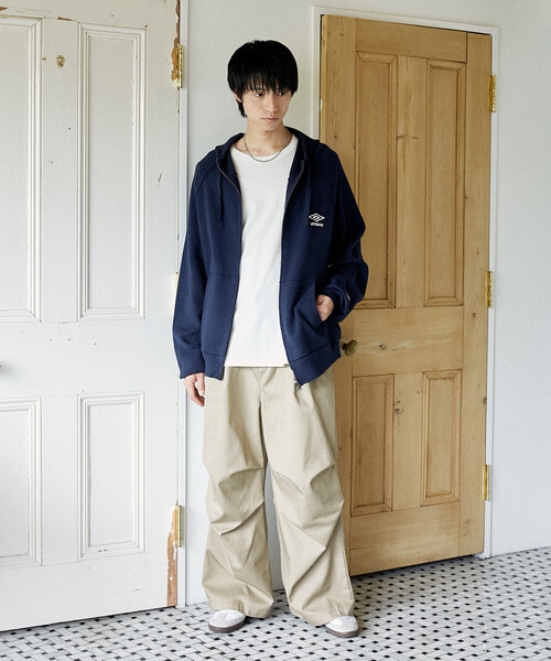 セール】KNIT FULL-ZIP HOODIE/ニットフルジップフーディー/UMBRO別注