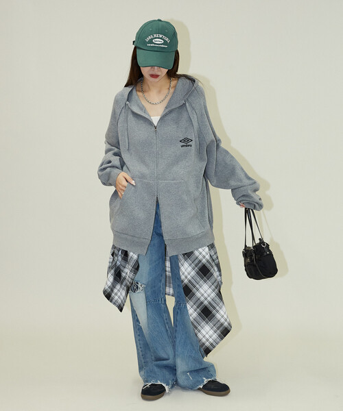 セール】KNIT FULL-ZIP HOODIE/ニットフルジップフーディー/UMBRO別注 セール】KNIT FULL-ZIP HOODIE/ニットフルジップフーディー/UMBRO別注