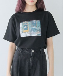 HER CLOSET（ハークローゼット）の「【WEB限定】ClassyフォトプリントTシャツ（Tシャツ/カットソー）」
