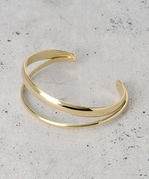 THE SHOP TK （ザ ショップ ティーケー ）の「ダブルラインバングル（ブレスレット・レディース・シルバー/ゴールド・00）」の3枚目の写真