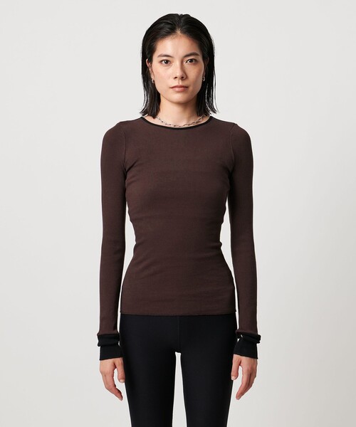 TO UNITED ARROWS＞リブ ロングスリーブ カットソー（Tシャツ