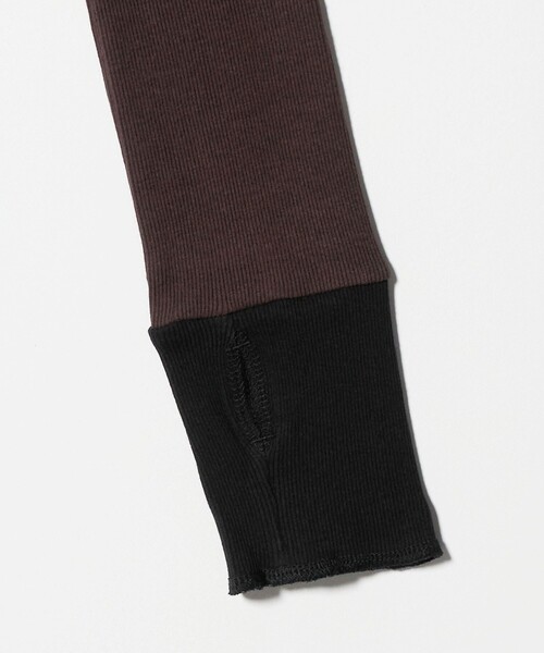 TO UNITED ARROWS（トゥーユナイテッドアローズ）の「＜TO UNITED ARROWS＞リブ ロングスリーブ カットソー（Tシャツ/カットソー・レディース・オフホワイト/ブラック/ダークブラウン・FREE）」の18枚目の写真