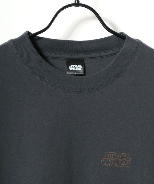STAR WARS（スターウォーズ）の「Disney/ディズニー STAR WARS/スターウォーズ オーバーサイズ ピグメント風 ヴィンテージ加工 ポスターアート ロングスリーブTシャツ/ロンT/レディース メンズ（Tシャツ/カットソー・レディース・ブラック系その他2/ブラック系その他・LL/L/M）」の7枚目の写真