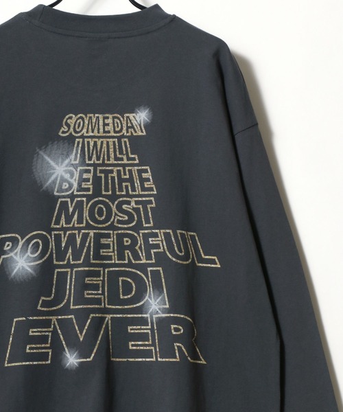 STAR WARS（スターウォーズ）の「Disney/ディズニー STAR WARS/スターウォーズ オーバーサイズ ピグメント風 ヴィンテージ加工 ポスターアート ロングスリーブTシャツ/ロンT/レディース メンズ（Tシャツ/カットソー・レディース・ブラック系その他2/ブラック系その他・LL/L/M）」の16枚目の写真