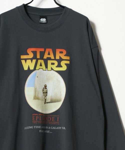 STAR WARS（スターウォーズ）の「Disney/ディズニー STAR WARS/スターウォーズ オーバーサイズ ピグメント風 ヴィンテージ加工 ポスターアート ロングスリーブTシャツ/ロンT/レディース メンズ（Tシャツ/カットソー・レディース・ブラック系その他2/ブラック系その他・LL/L/M）」の13枚目の写真