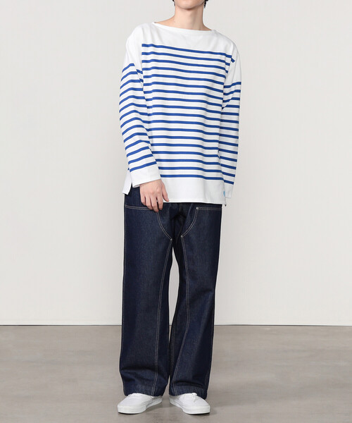 ORCIVAL（オーシバル）の「ORCIVAL | デニム ダブルニーイージーパンツ MEN（デニムパンツ・メンズ・インディゴブルー・5/4）」の8枚目の写真