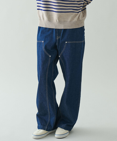 ORCIVAL（オーシバル）の「ORCIVAL | デニム ダブルニーイージーパンツ MEN（デニムパンツ・メンズ・インディゴブルー・5/4）」の6枚目の写真