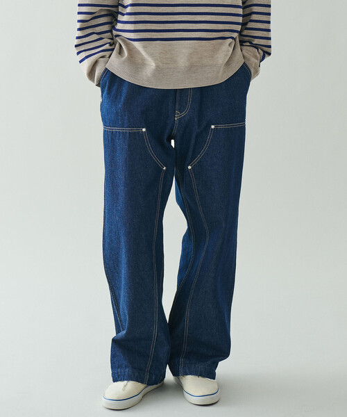 ORCIVAL（オーシバル）の「ORCIVAL | デニム ダブルニーイージーパンツ MEN（デニムパンツ・メンズ・インディゴブルー・5/4）」の7枚目の写真