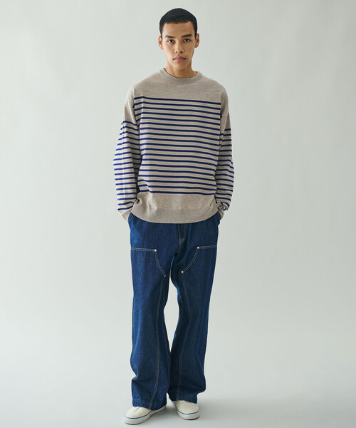 ORCIVAL（オーシバル）の「ORCIVAL | デニム ダブルニーイージーパンツ MEN（デニムパンツ・メンズ・インディゴブルー・5/4）」の5枚目の写真