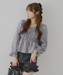 ❁ZU_NA210❁ 新品　ペプラムブラウスセットアップ　M ライトグレー 楽天市場】ペプラム（カラーグレー）（シャツ・ブラウス