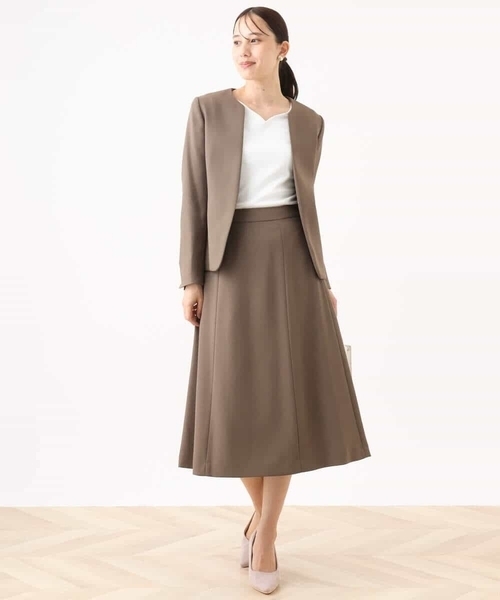 OFUON le MK（オフオンルエムケー）の「【2025AW】ハートネックコットンカットソー/洗える/WEB限定サイズあり（Tシャツ/カットソー・レディース・ホワイト/ブルー系その他・36/38）」の17枚目の写真