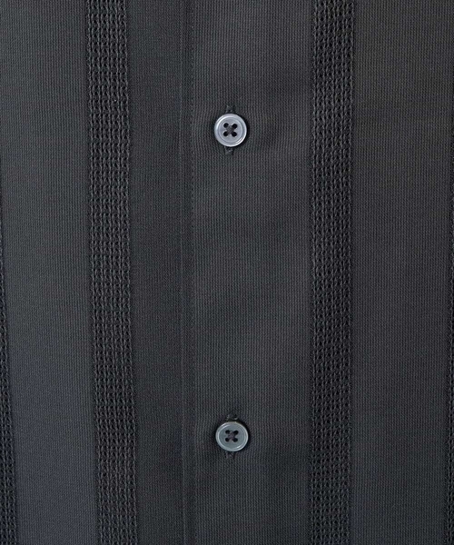 a.v.v(アーヴェヴェ)の「【イージーケア/速乾】カラミストライプワイドシルエットシャツ【洗濯機で洗える】(シャツ/ブラウス・メンズ・チャコールグレー/ブラウン・48/46/50)」の6枚目の写真