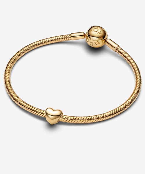 ゴールド ハート ミニチャーム（チャーム）｜Pandora（パンドラ）の